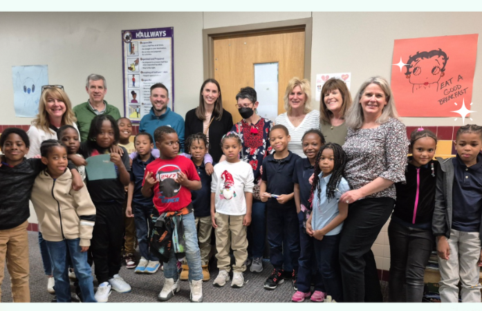  chapter one staff with student in the hall way